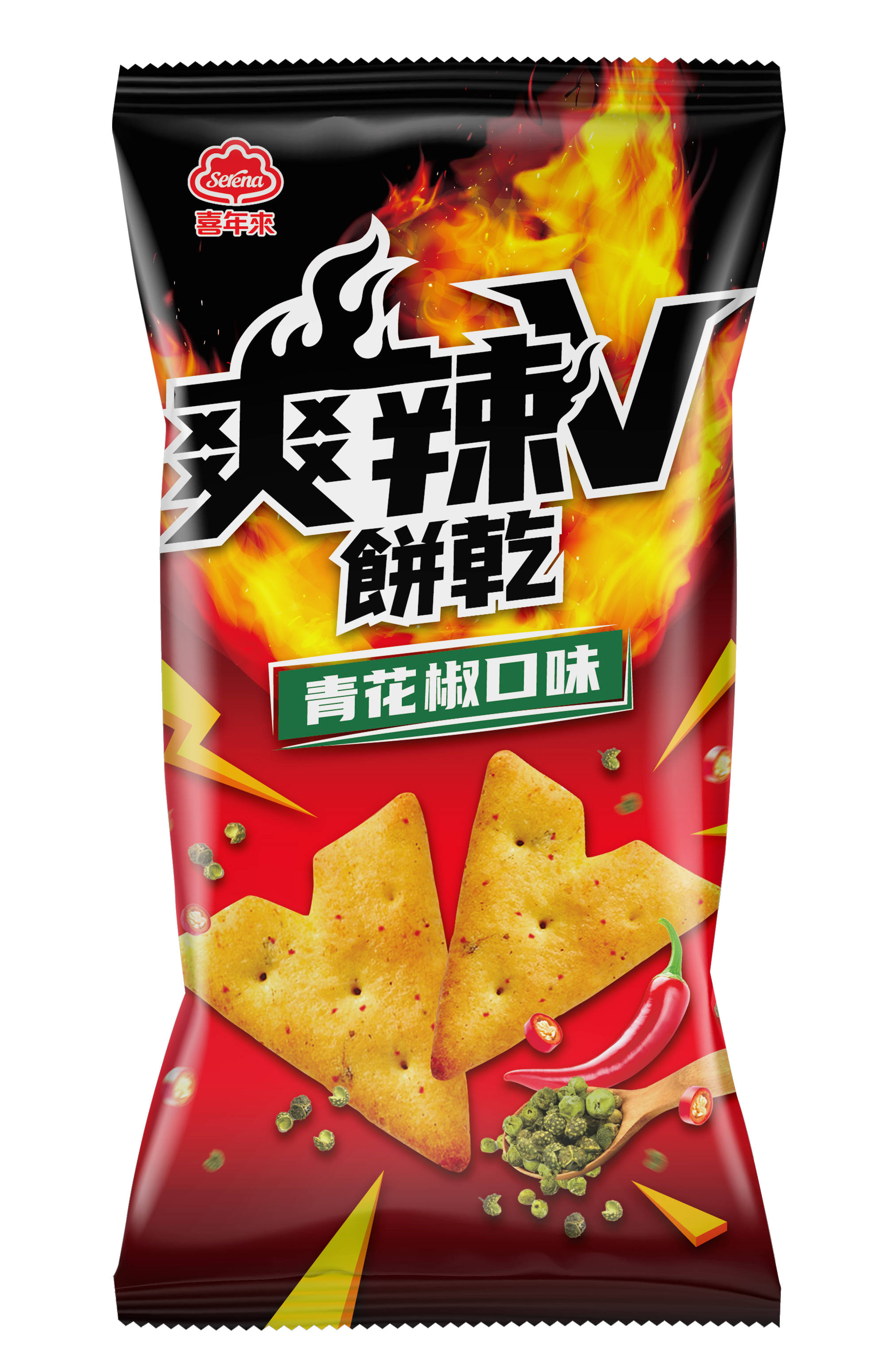 爽辣Vクラッカー 青花椒味 50g